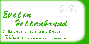 evelin hellenbrand business card